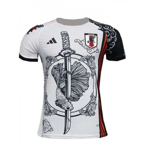 Japan maillot édition spéciale blanc noir uniforme player de football kit de football de sport pour hommes chemise haute 2024-2025